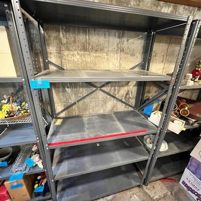 Metal storage shelf