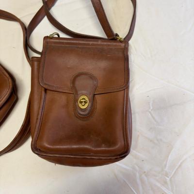U1228 Set of Vintage Coach Leather Bags