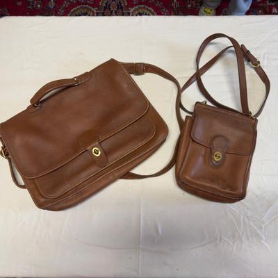 U1228 Set of Vintage Coach Leather Bags