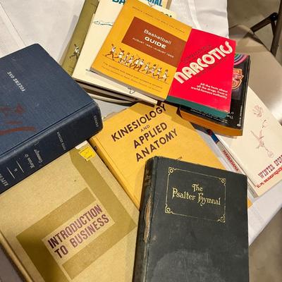 Large lot of older college books