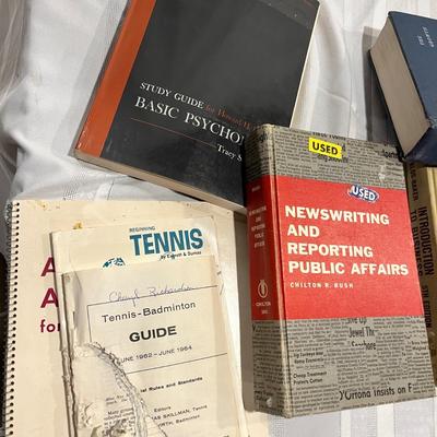 Large lot of older college books