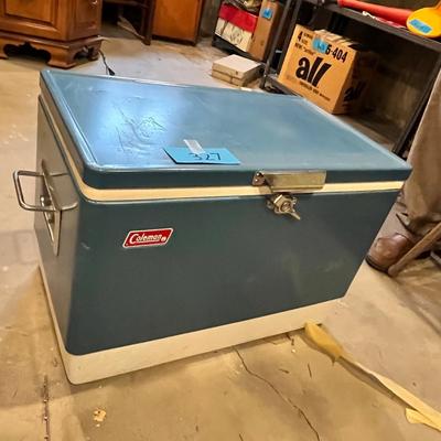 Vintage metal Coleman Cooler