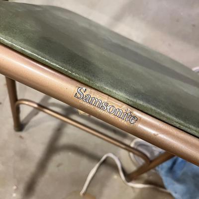 Samsonite 70s padded folding chairs