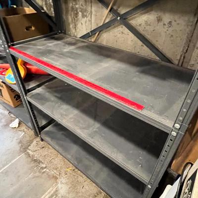 Metal storage shelf