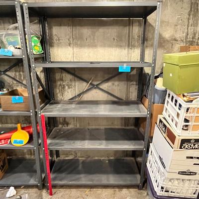 Metal storage shelf