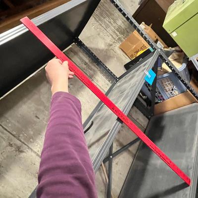 Metal storage shelf