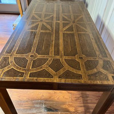 MCM Drexel Oxford Square Geometric Design Console / Dining Table / Desk
