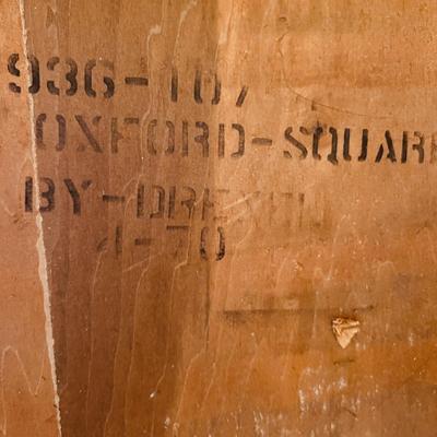 MCM Drexel Oxford Square Geometric Design Console / Dining Table / Desk