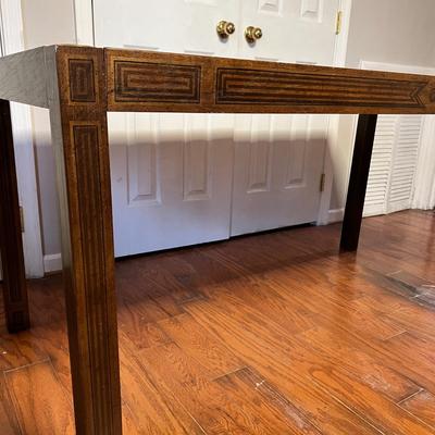 MCM Drexel Oxford Square Geometric Design Console / Dining Table / Desk