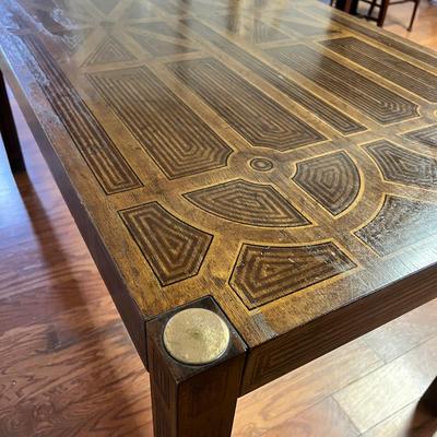 MCM Drexel Oxford Square Geometric Design Console / Dining Table / Desk