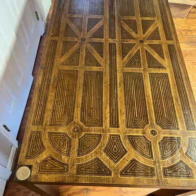 MCM Drexel Oxford Square Geometric Design Console / Dining Table / Desk