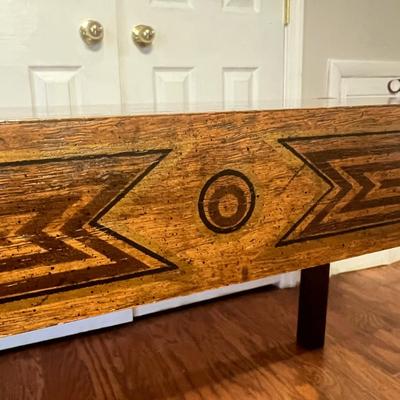 MCM Drexel Oxford Square Geometric Design Console / Dining Table / Desk