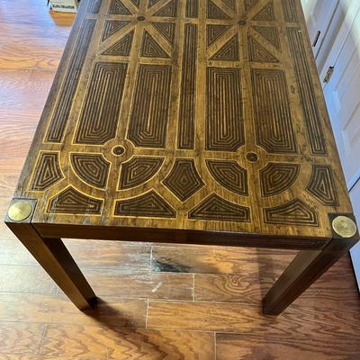 MCM Drexel Oxford Square Geometric Design Console / Dining Table / Desk