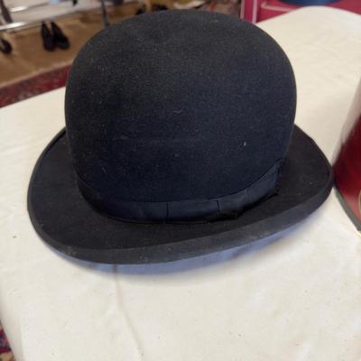 U1233 Antique John B. Stetson Bowler Hat Co. & Herbert Johnson London Dobbs Hat Box