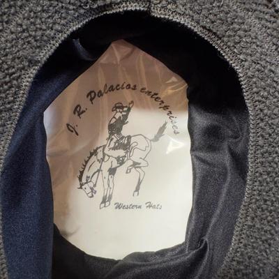 U1234 Vintage Floral Hat Travel Zipper Case Box with J. R. Palacios Enterprises Western Hat