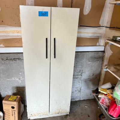 Tin metal storage cabinet