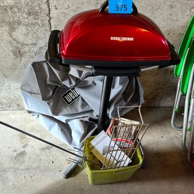 George Foreman electric BBQ grill