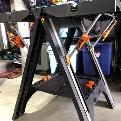 WORX Pegasus Foldable Multi-Function Work Table & Sawhorse with Quick Clamps