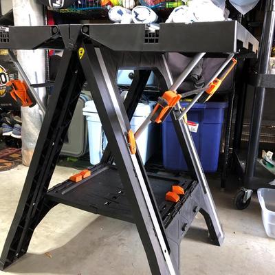 WORX Pegasus Foldable Multi-Function Work Table & Sawhorse with Quick Clamps