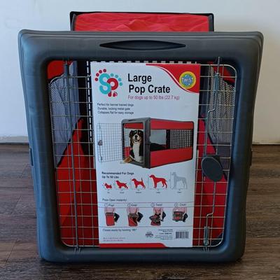 Brand New Collapsible Large Breed Pop Crate