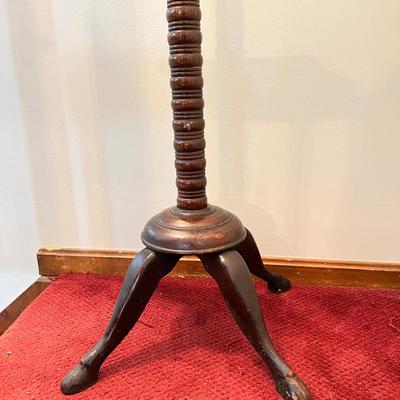 Solid Wood Coat Tree + Small End Table