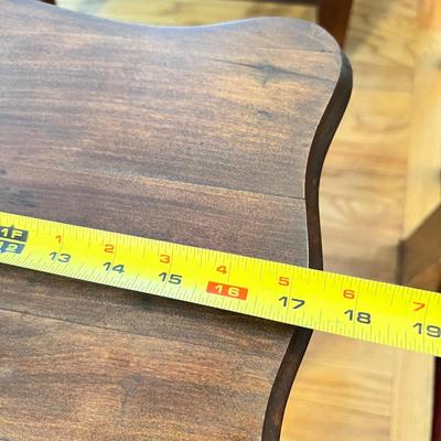 Solid Wood Coat Tree + Small End Table