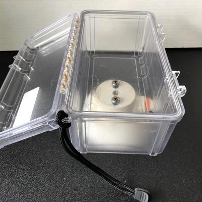 Sea Sucker Clear Large Dry Box- Horizontal Mount Boating Container Vacuum Mount
