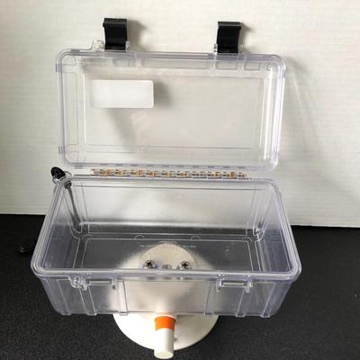 Sea Sucker Clear Large Dry Box- Horizontal Mount Boating Container Vacuum Mount