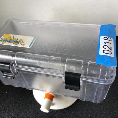 Sea Sucker Clear Large Dry Box- Horizontal Mount Boating Container Vacuum Mount