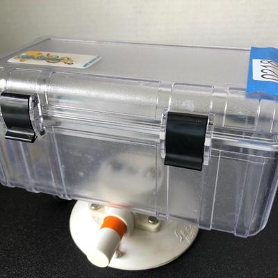 Sea Sucker Clear Large Dry Box- Horizontal Mount Boating Container Vacuum Mount