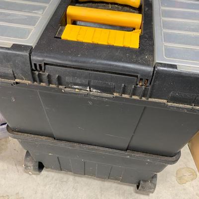 Large Mobile Multi Compartment Utility Work / Storage Box