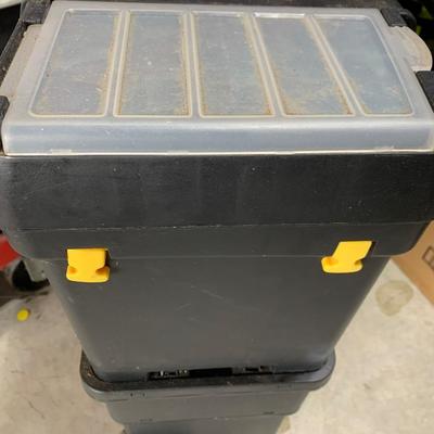 Large Mobile Multi Compartment Utility Work / Storage Box