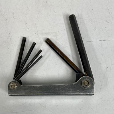 Pair of Hex Key Sets: SAE Standard and Metric