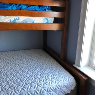 Wooden Bunk Beds - Queen Bed Base only top mattress included