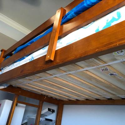 Wooden Bunk Beds - Queen Bed Base only top mattress included