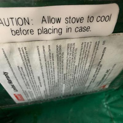 Coleman Propane Stove In Carry Bag