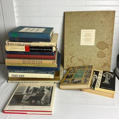 U1057 Large Art and Artist Books - Wyeth, Frank Lloyd Wright and more