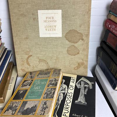 U1057 Large Art and Artist Books - Wyeth, Frank Lloyd Wright and more
