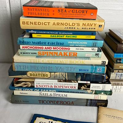 U1060 Large Lot of Assorted SAILING Books