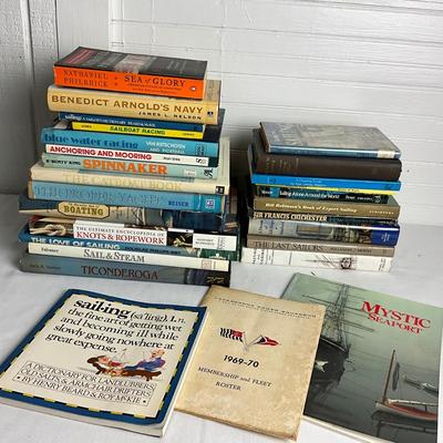 U1060 Large Lot of Assorted SAILING Books