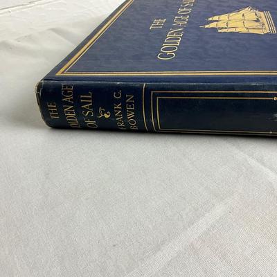 U1061 RARE The Golden Age of Sail by Frank C. Bowen- Color Plates Lithographs