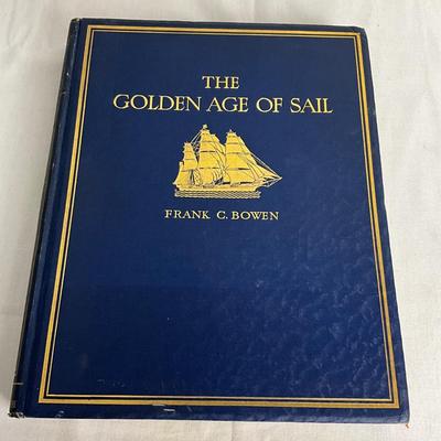 U1061 RARE The Golden Age of Sail by Frank C. Bowen- Color Plates Lithographs