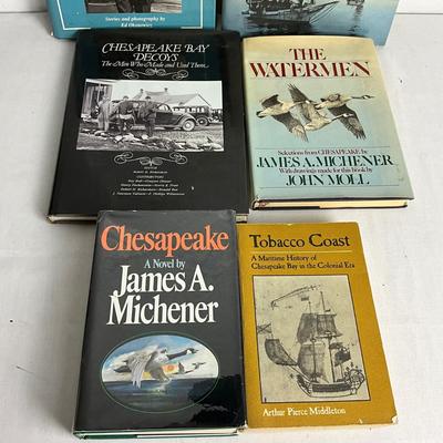 U1064 Lot of Hardback Signed (DD) Chesapeake Watermen Books