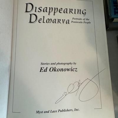 U1064 Lot of Hardback Signed (DD) Chesapeake Watermen Books