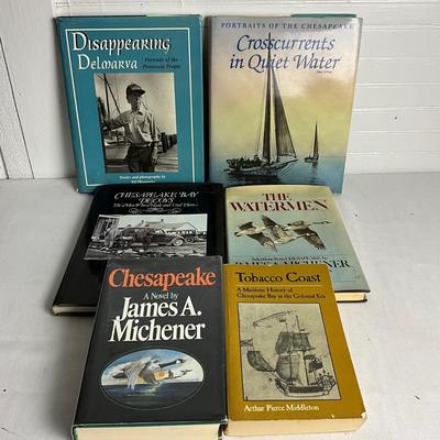 U1064 Lot of Hardback Signed (DD) Chesapeake Watermen Books