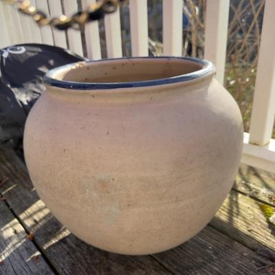 O1069 Vintage Italian Floral Flower Pot
