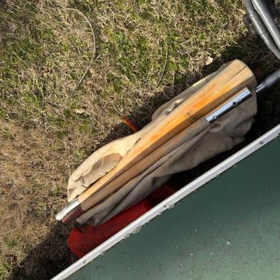 O1109 Vintage 16' Old Town Canoe with Dolly