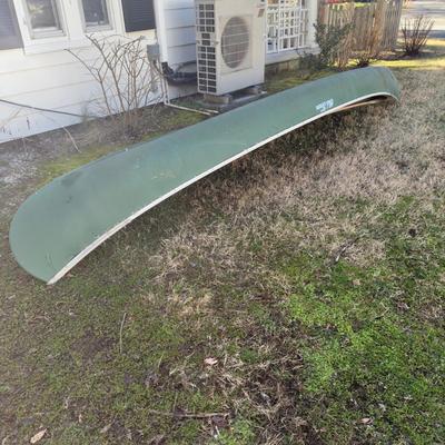 O1109 Vintage 16' Old Town Canoe with Dolly
