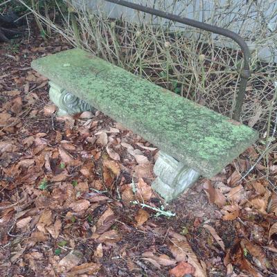 Concrete Garden Sitting Bench