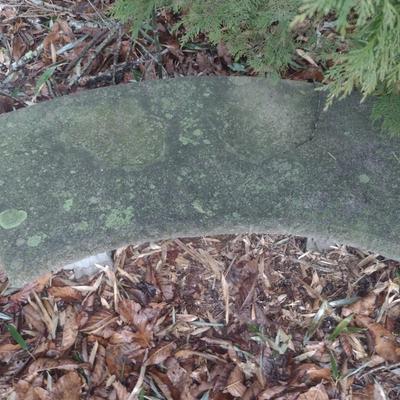 Curved Concrete Garden Sitting Bench